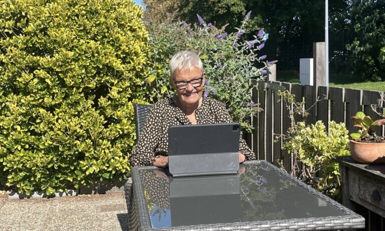 Bloggen op een mooie dag